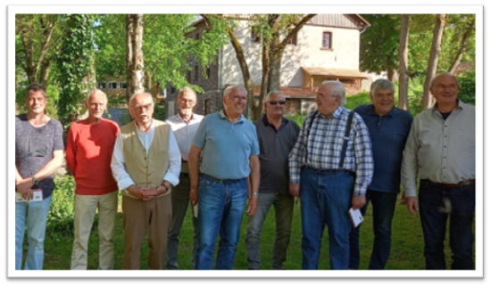 Michael Simon Johannes Winkelhahn, Hans Böhner, Heiner Winkelhahn, Wilfried Sprenger, Willi Groppe, Wilfried Weirauch, Bernd Grothe und Hans-Werner Zimmermann